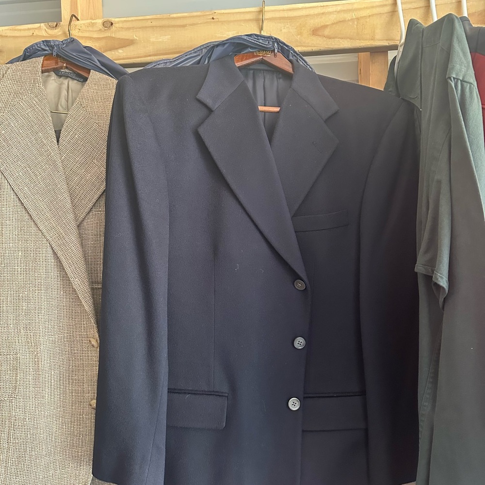 Neiman Marcus Black Sport Coat Elegant Blazer